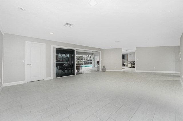 view of unfurnished living room