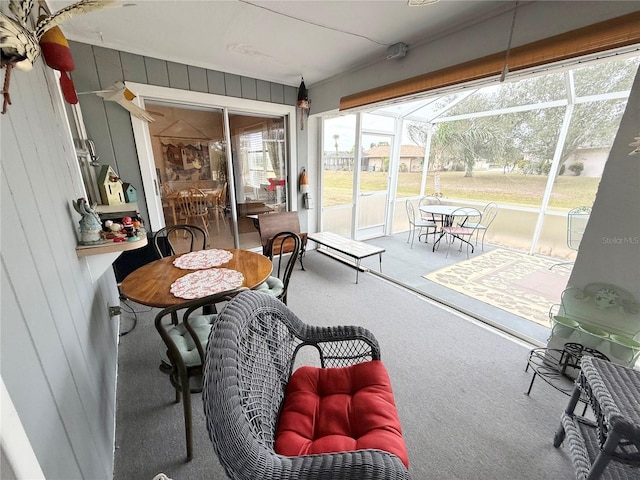 view of sunroom / solarium