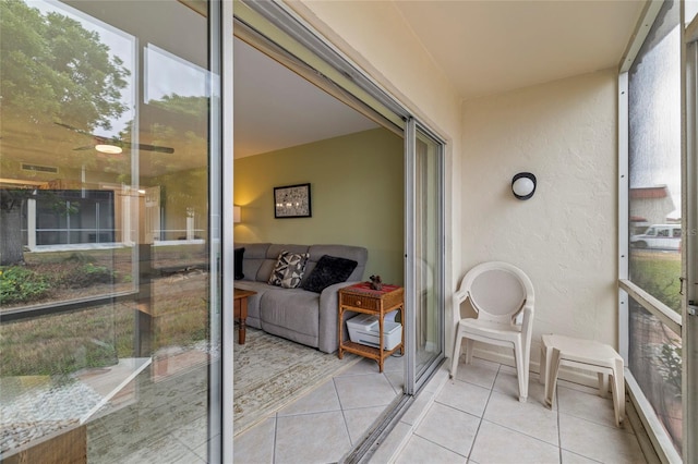 view of sunroom / solarium