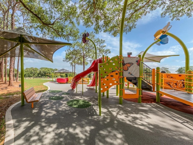 view of jungle gym