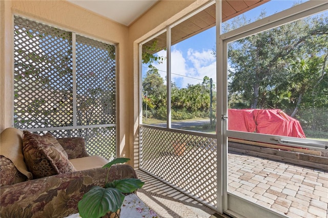 view of sunroom / solarium