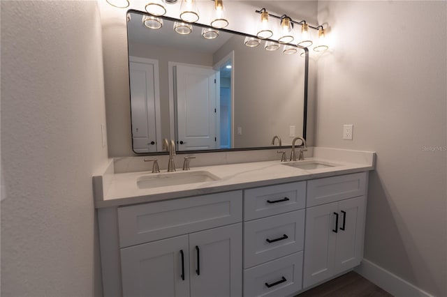 bathroom with vanity