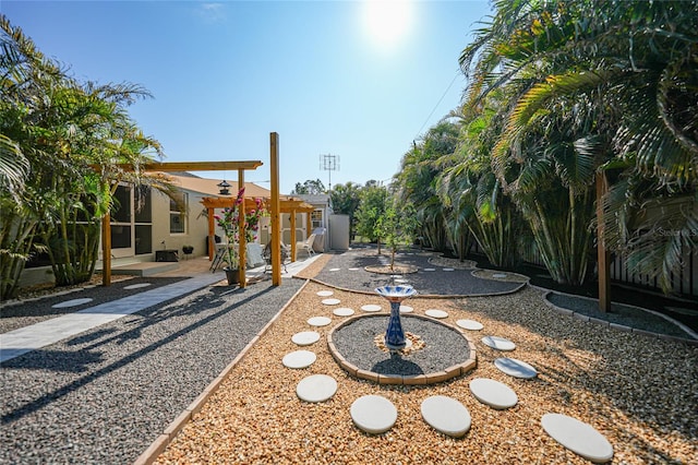 view of yard with a patio