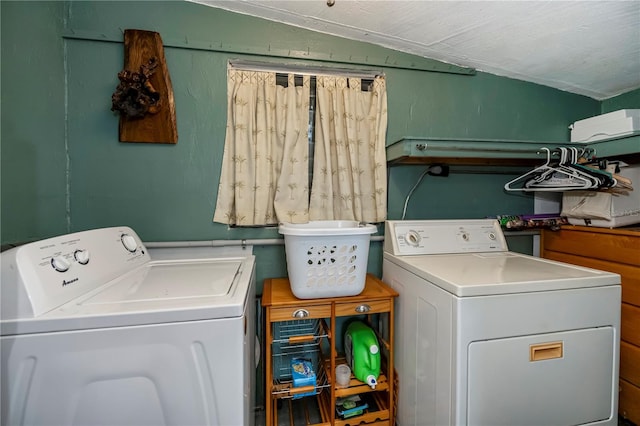 washroom featuring separate washer and dryer