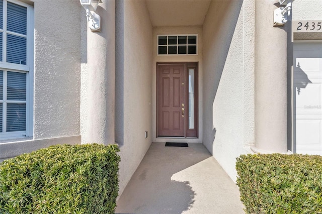 view of entrance to property