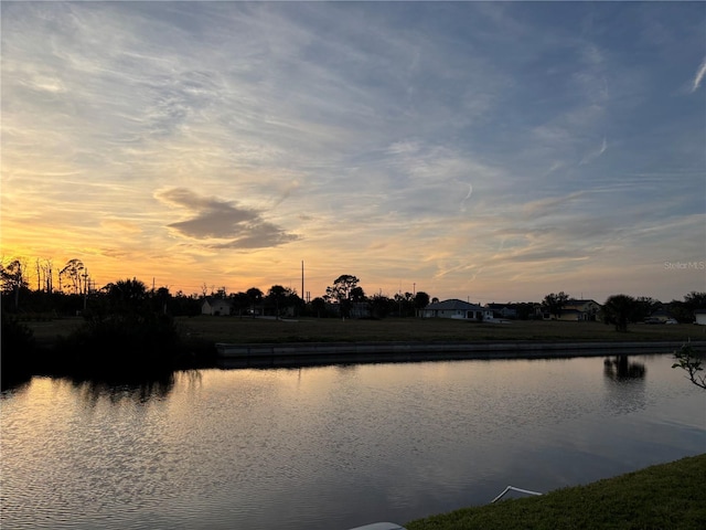 property view of water