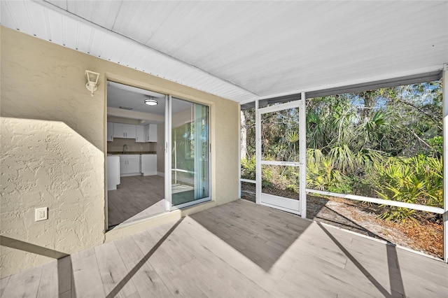 view of sunroom / solarium