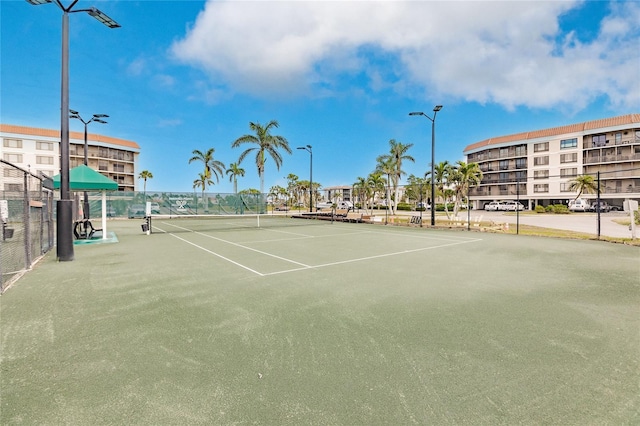 view of tennis court