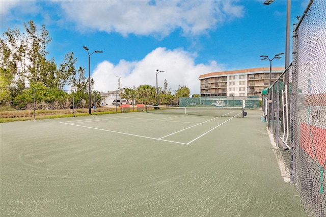 view of tennis court