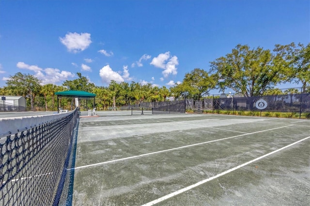 view of tennis court