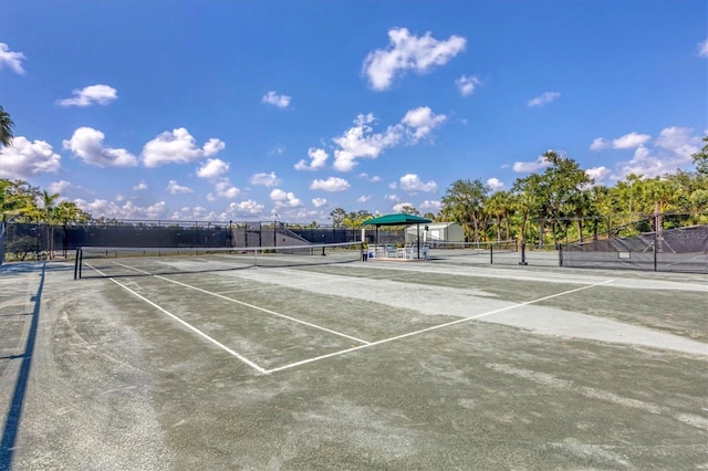 view of tennis court