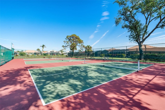 view of tennis court