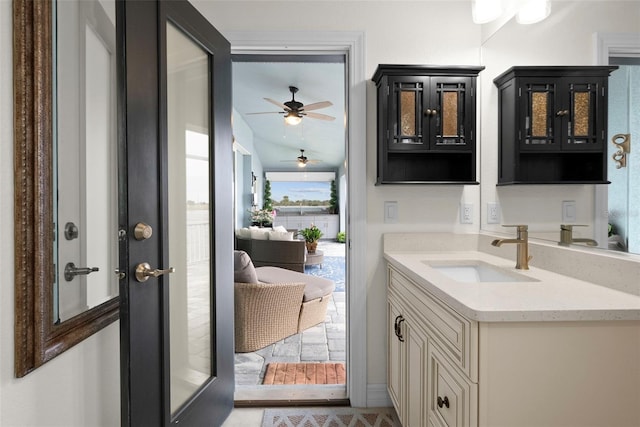 bathroom with vanity