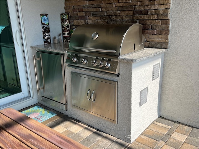 details with stainless steel fridge