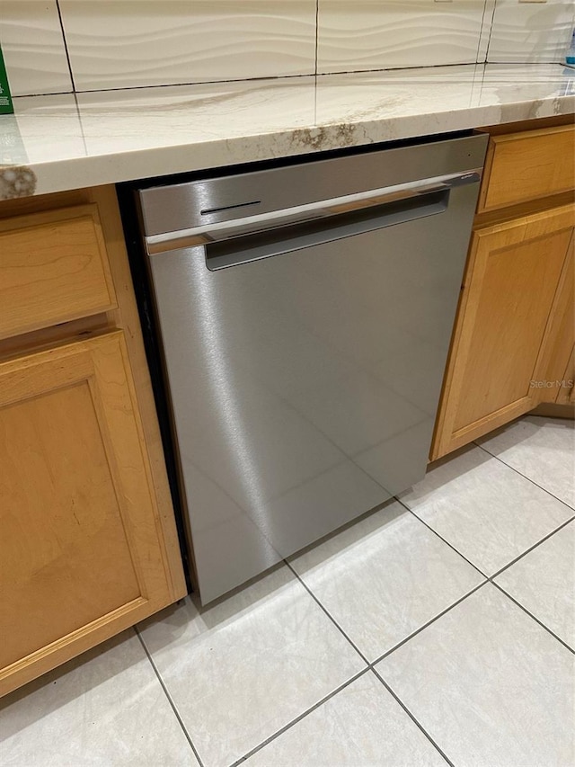 interior details with dishwasher