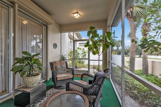 view of sunroom / solarium