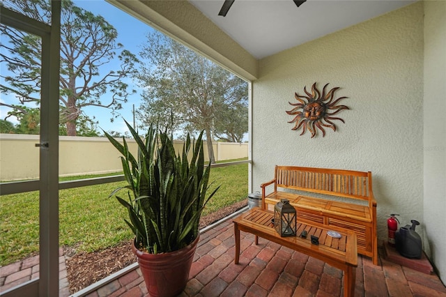 view of sunroom / solarium