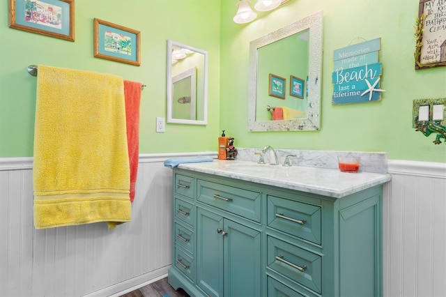 bathroom featuring vanity