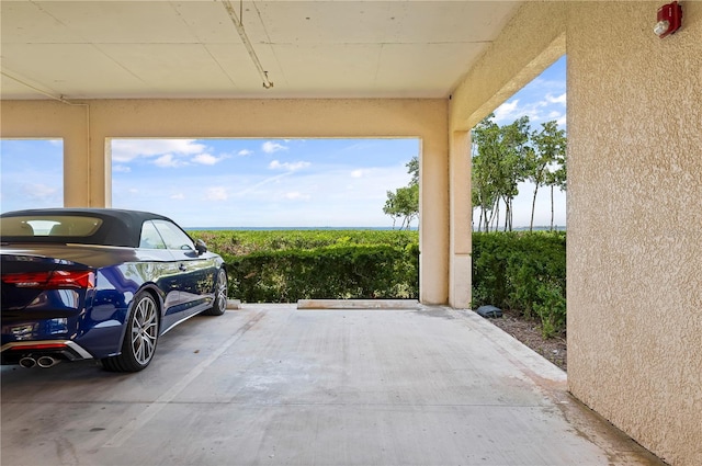 view of car parking