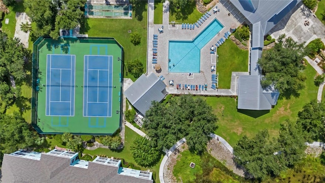 birds eye view of property