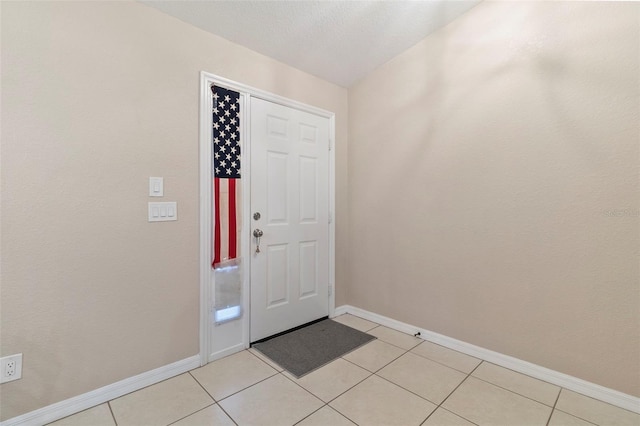 view of tiled entryway