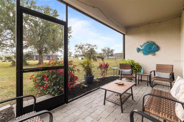 view of sunroom / solarium