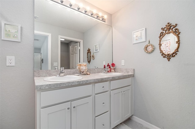 bathroom with vanity