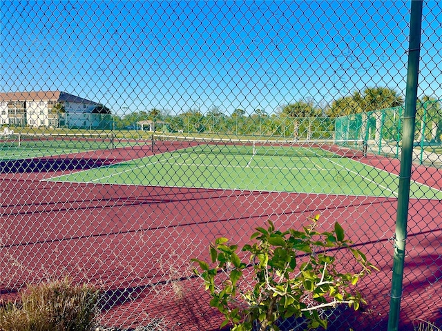 view of tennis court