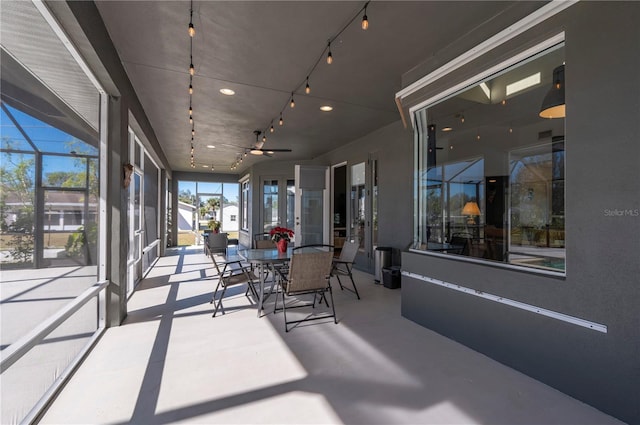 view of sunroom / solarium