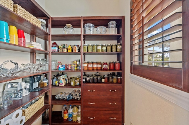 view of pantry