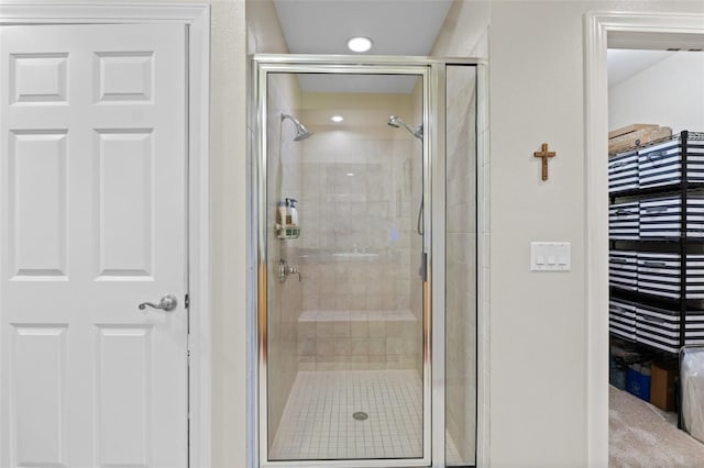 bathroom with walk in shower