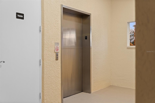 corridor with elevator