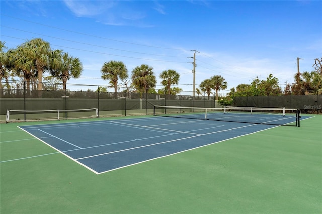 view of tennis court