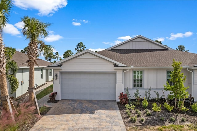 ranch-style house with a garage