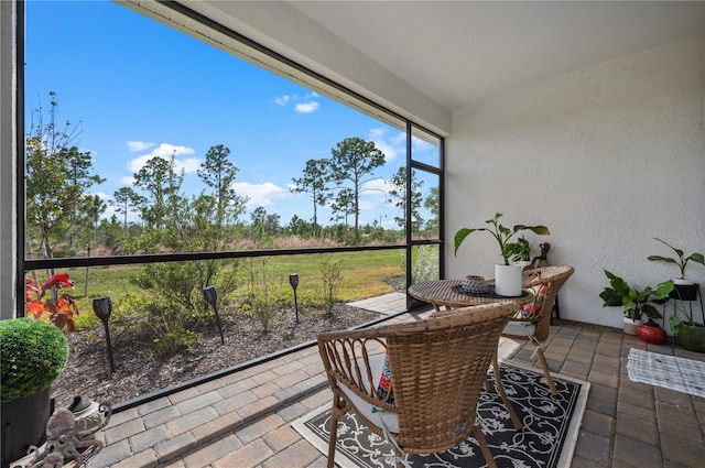 view of sunroom