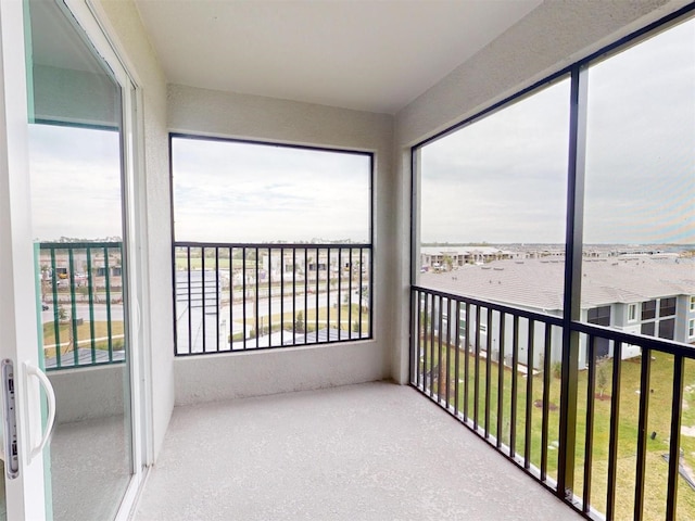 view of sunroom / solarium