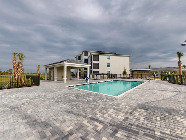 view of pool with a patio