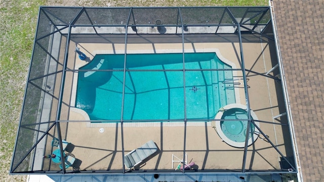 14057 Maxwell Ave, Port Charlotte, FL 33953 - view of pool with a pool with connected hot tub