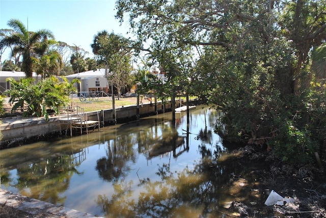 view of water feature