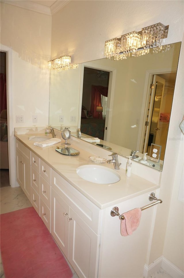 bathroom with vanity