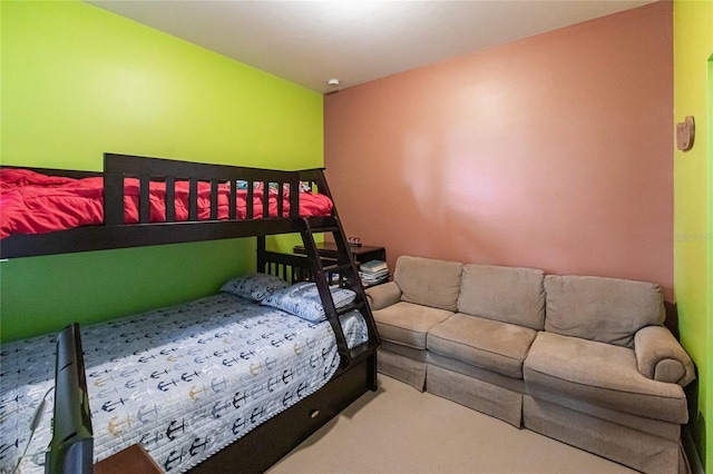 bedroom featuring carpet flooring