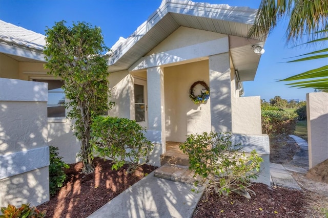 view of entrance to property