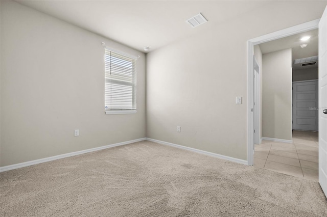 view of carpeted empty room