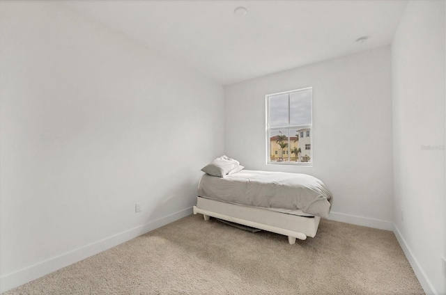 bedroom with carpet floors