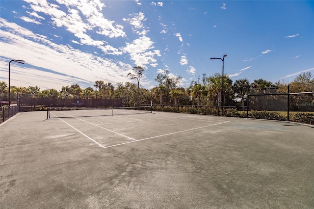 view of tennis court