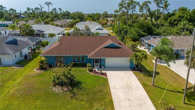 birds eye view of property