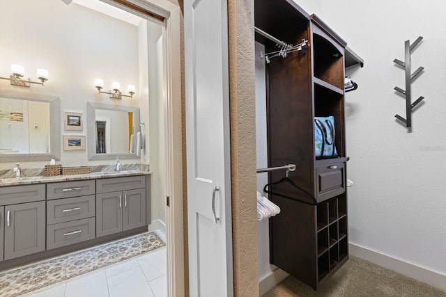 bathroom with vanity