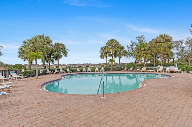 view of pool with a patio