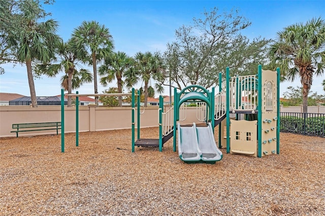 view of jungle gym