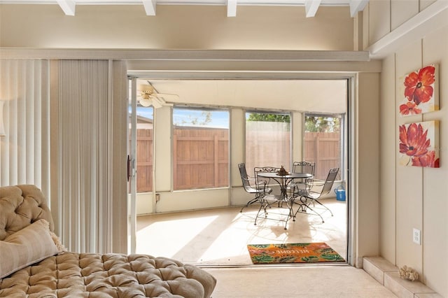 view of sunroom / solarium